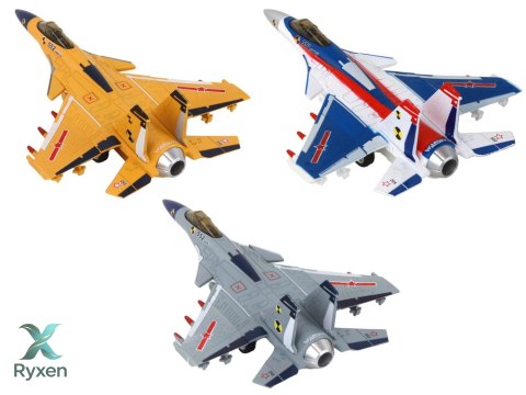 Samolot Z Napędem Myśliwiec Mix Para Efekty Specjalne LEAN TOYS
