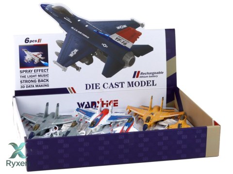 Samolot Z Napędem Myśliwiec Mix Para Efekty Specjalne LEAN TOYS