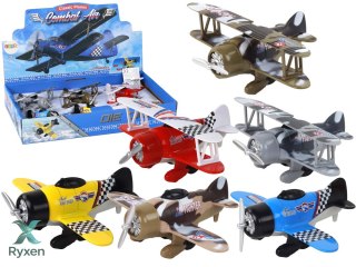 Samolot Z Napędem Śmigłowiec Aluminiowy Kolorowy Mix LEAN TOYS