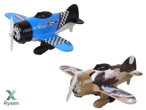 Samolot Z Napędem Śmigłowiec Aluminiowy Kolorowy Mix LEAN TOYS