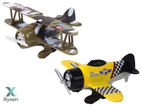 Samolot Z Napędem Śmigłowiec Aluminiowy Kolorowy Mix LEAN TOYS