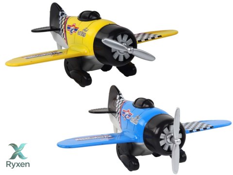 Samolot Z Napędem Śmigłowiec Aluminiowy Kolorowy Mix LEAN TOYS