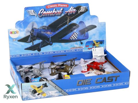 Samolot Z Napędem Śmigłowiec Aluminiowy Kolorowy Mix LEAN TOYS