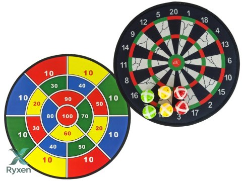 Tarcza Gra W Rzutki Na Rzepy Dart 36 cm LEAN TOYS