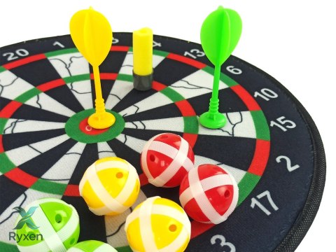 Tarcza Gra W Rzutki Na Rzepy Dart 36 cm LEAN TOYS