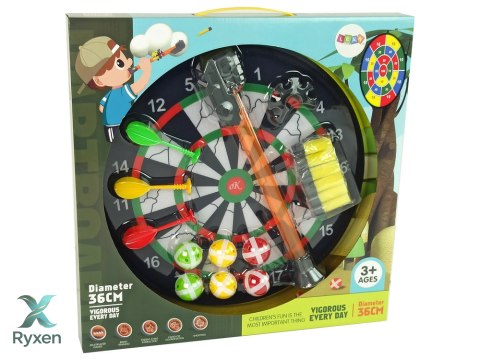 Tarcza Gra W Rzutki Na Rzepy Dart 36 cm LEAN TOYS