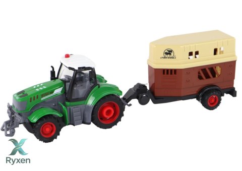 Traktor RC Ciągnik Zdalnie Sterowany Maszyna Rolnicza Przyczepa Pilot 1:24 LEAN TOYS