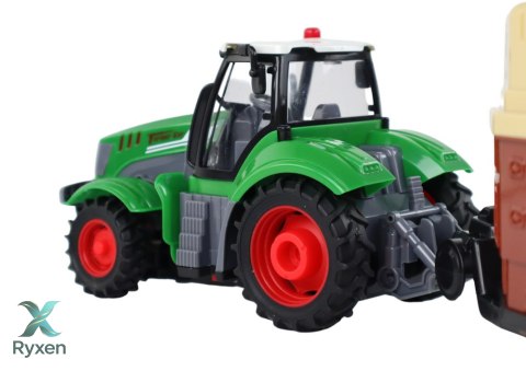 Traktor RC Ciągnik Zdalnie Sterowany Maszyna Rolnicza Przyczepa Pilot 1:24 LEAN TOYS