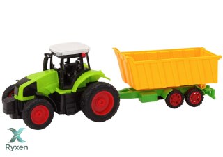 Traktor Z Przyczepą Zdalnie Sterowany RC 1:16 Pilot Zielony LEAN TOYS