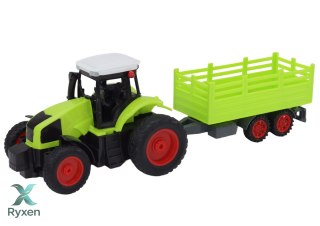 Traktor Zdalnie Sterowany RC Z Przyczepą 1:16 Zielony LEAN TOYS