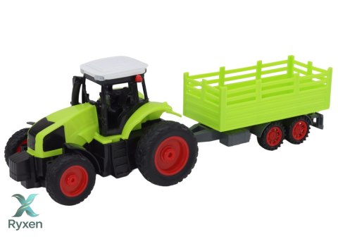 Traktor Zdalnie Sterowany RC Z Przyczepą 1:16 Zielony LEAN TOYS