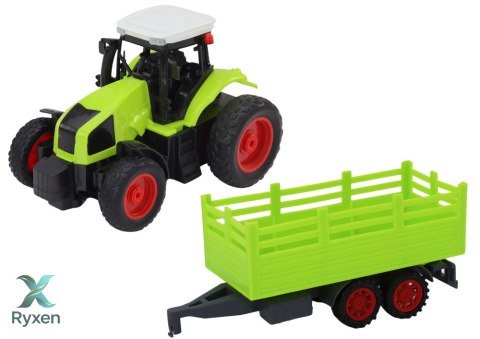 Traktor Zdalnie Sterowany RC Z Przyczepą 1:16 Zielony LEAN TOYS