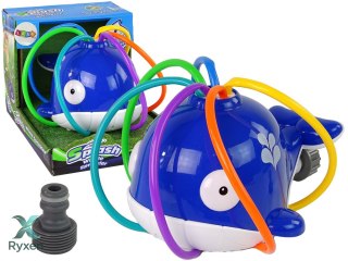 Wieloryb Fontanna Wodna Niebieska Ogród LEAN TOYS