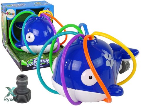 Wieloryb Fontanna Wodna Niebieska Ogród LEAN TOYS