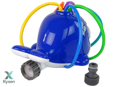 Wieloryb Fontanna Wodna Niebieska Ogród LEAN TOYS