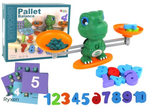 Zabawka Edukacyjna Dinozaur Waga Działania Matematyczne LEAN TOYS