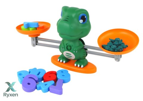 Zabawka Edukacyjna Dinozaur Waga Działania Matematyczne LEAN TOYS