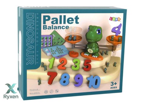 Zabawka Edukacyjna Dinozaur Waga Działania Matematyczne LEAN TOYS