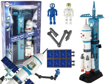 Zabawka Misja Kosmiczna Rakieta Astronauci Wyrzutnia 15 Elementów LEAN TOYS