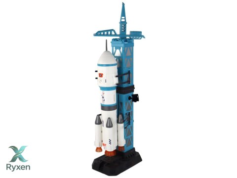 Zabawka Misja Kosmiczna Rakieta Astronauci Wyrzutnia 15 Elementów LEAN TOYS
