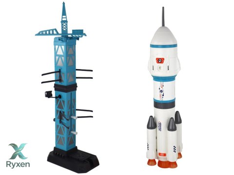 Zabawka Misja Kosmiczna Rakieta Astronauci Wyrzutnia 15 Elementów LEAN TOYS