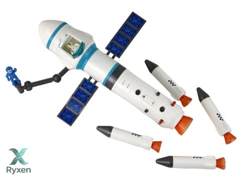 Zabawka Misja Kosmiczna Rakieta Astronauci Wyrzutnia 15 Elementów LEAN TOYS