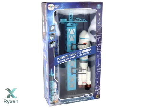 Zabawka Misja Kosmiczna Rakieta Astronauci Wyrzutnia 15 Elementów LEAN TOYS