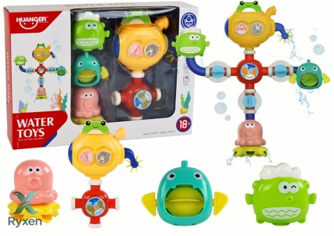 Zabawka Wodna Do Kąpieli Przelewowa Robot Przyssawki LEAN TOYS