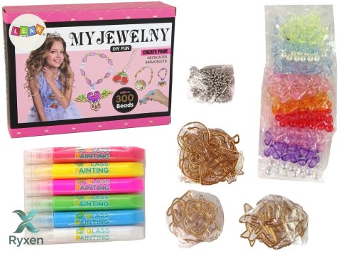 Zestaw Do Robienia Biżuterii DIY Pisaki Koraliki LEAN TOYS