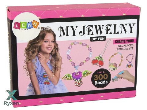 Zestaw Do Robienia Biżuterii DIY Pisaki Koraliki LEAN TOYS