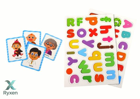 Zestaw Edukacyjnych Puzzli Magnetycznych Z Wielofunkcyjną Tablicą LEAN TOYS