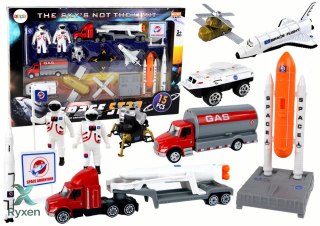 Zestaw Figurek Kosmos Ciężarówka Rakieta 15 El. LEAN TOYS