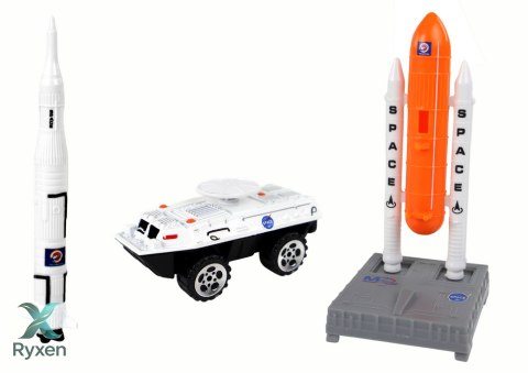 Zestaw Figurek Kosmos Ciężarówka Rakieta 15 El. LEAN TOYS