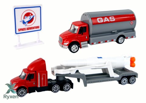 Zestaw Figurek Kosmos Ciężarówka Rakieta 15 El. LEAN TOYS