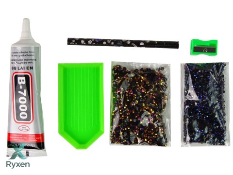 Zestaw Jednorożec DIY Diamenty Kryształki Brązowy LEAN TOYS