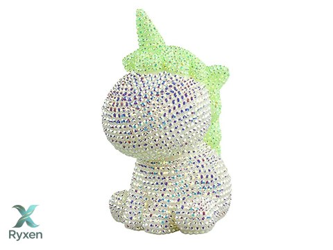 Zestaw Jednorożec DIY Diamenty Kryształki Zielony LEAN TOYS
