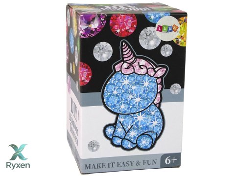 Zestaw Jednorożec DIY Diamenty Kryształki Zielony LEAN TOYS