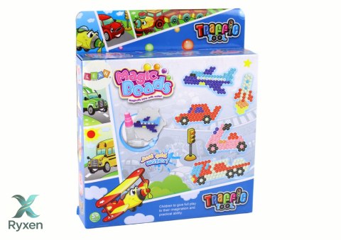 Zestaw Koralików Wodnych DIY Magiczne Koraliki 8 Kolorów Środki Transportu LEAN TOYS