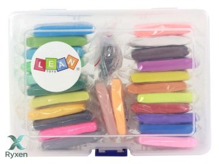Zestaw Kreatywny Masa Plastyczna Modelina 24 Kolory Akcesoria LEAN TOYS