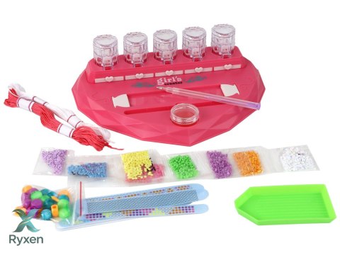 Zestaw Kreatywny do Robienia Bransoletek DIY Diamenciki Wyklejanie LEAN TOYS