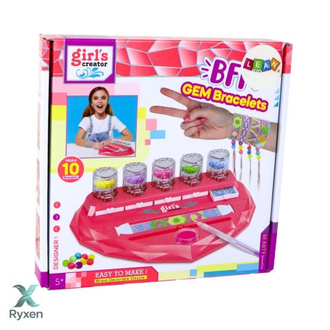 Zestaw Kreatywny do Robienia Bransoletek DIY Diamenciki Wyklejanie LEAN TOYS