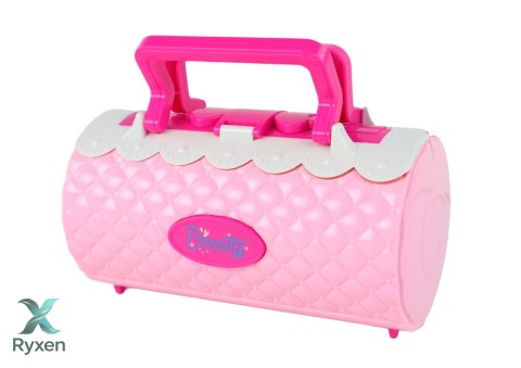 Zestaw Piękności Do Makijażu W Kuferku Cienie Do Powiek Różowy LEAN TOYS