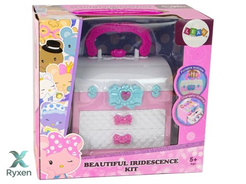 Zestaw Piękności w Walizce Różowy Biały LEAN TOYS