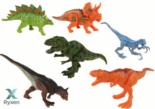 Zestaw Pojazdów Duży Helikopter Dinozaury 8 Szt. LEAN TOYS