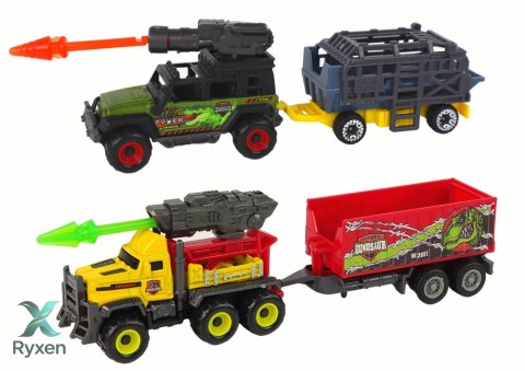 Zestaw Pojazdów Duży Helikopter Dinozaury 8 Szt. LEAN TOYS