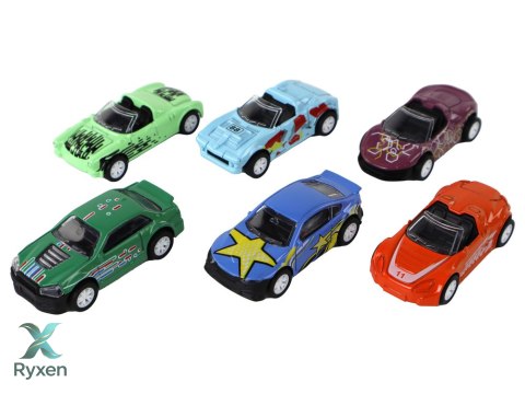 Zestaw Pojazdów Napęd Frykcyjny W Skrzynce Metal 6 ele LEAN TOYS