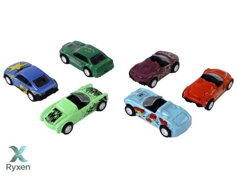 Zestaw Pojazdów Napęd Frykcyjny W Skrzynce Metal 6 ele LEAN TOYS
