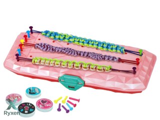 Zestaw do Robienia Bransoletek Pudełko Różowe LEAN TOYS