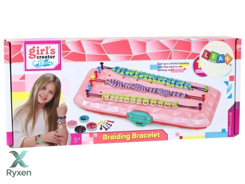 Zestaw do Robienia Bransoletek Pudełko Różowe LEAN TOYS