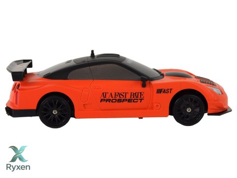 Autko Sportowe Zdalnie Sterowane R/C 1:24 Pomarańczowe Wymienne Koła LEAN TOYS